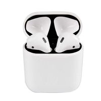 Wireless Bluetooth Headset Charging Box Cover Stickers Film for Apple Airpods - Black