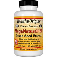 Healthy Origins Mega Natural BP-Grape Seed Extract Multi Vitamins, 300 Mg, 60 Count