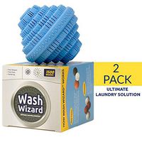 Wash Wizard - Laundry Ball (2-Pack) - Top Rated Washer Ball - Reusable - Detergent Alternative & Replacement