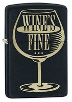 Zippo Wine's Fine Black Matte Lighter