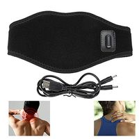 Salmue Electric Neck Heating Brace Support,Hot Therapy Neck Brace with Adjustable Temperature and USB Charging for Sleeping and Relieves Pain, Pressure