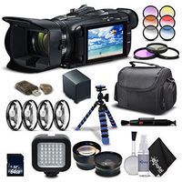 Canon VIXIA HF G21 Full HD Camcorder 2404C002 - Advanced Bundle - with Rode VmGo Mic, Extra Battery, Charger, Tripod Case and More.