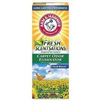 Arm & Hammer 3320011536EA Fresh Scentsations Carpet Odor Eliminator, Fresh Breeze, 30 oz Box