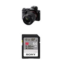Sony a7 Full-Frame Mirrorless Digital Camera with 28-70mm Lens and 64GB memory card