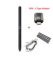 Galaxy Tab S4 Stylus Touch S Pen Replacement for Samsung Galaxy Tab S4 EJ-PT830B T835 T837 with OTG - C Type Adapter & Tips/Nibs (Black)