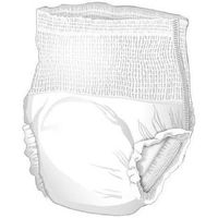 Mckesson Lite Adult Absorbent Underwear Uwelg Large Case of 72, White