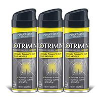 Lotrimin AF Jock Itch Antifungal Powder Spray, Miconazole Nitrate 2%, Clinically Proven Effective Treatment of Most Jock Itch, for Adults and Kids Over 2 Years, 4.6 Ounces Spray Can (Pack of 3)