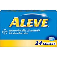 Aleve Pain Reliever/Fever Reducer Caplets, 24 ea (Pack of 36)