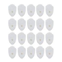 TENS Unit Replacement Electrode Pads - Replacement Electrode Gel Pads Accessories for TENS Unit Reusable Self-Adhesive Snap on 3.5mm TENS Unit Electrode Pads Pack of 20(10Pairs)
