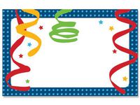 50 pack Birthday StreamersNo Sentiment Enclosure Cards (20 unit, 50 pack per unit.)