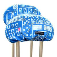 Crutch Caps ACAPHOUSW Houses White Underarm Crutch Pads