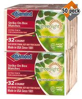 Diamond Greenlight Strike on Box Matches, 32 Count (Pack of 50)