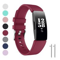 Watbro Bands Compatible with Fitbit Inspire HR/Fitbit Inspire/Fitbit Ace 2, Soft Silicone Sports Replacement Wristband, Water Resistant Fitness Straps Multi Color for Women Men Large Small