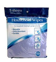 Household Wipes, 120Gsm, 14.3 x 13.5 inches, Case of 24