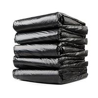 ODQ Toughbag 30-45 Gallon Capacity Heavy Duty Contractor Trash bags 39"W x 47"H (1.4 Mil thick, 25 Counts, Black)