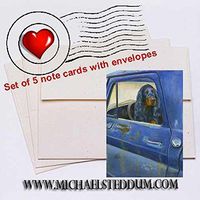 Michael Steddum Rusty's Blue Gordon Setter Note Card Set