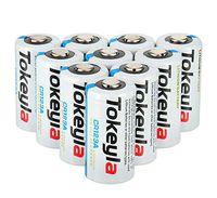10 PCS CR123 Tokeyla Battery 3V CR123A Lithium Button Top Non-Rechargeable Batteries for Large Current Discharge of Electronic Products