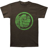Impact Incredible Hulk Men's Fist Bump Slim Fit T-Shirt XXX-Large Coal Black