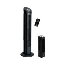 Seville Classics UltraSlimline Tower Fan Combo Pack, Black