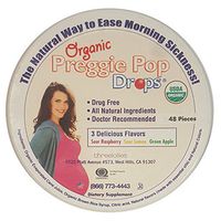 Three Lollies Preggie Pop Drops Assorted for Morning Sickness Relief Organic, 48 Count
