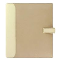 Filofax 2019 A5 Nappa Organizer, Leather, Cream, Paper Size 8.25 x 5.75 inches (C025158-19)