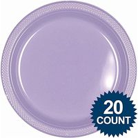 10.25 inches pls plate 20 ct-lavendr