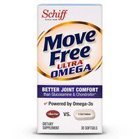 Move Free Ultra Omega, 30 softgels - Joint Health Supplement with Omega-3 Krill Oil and Hyaluronic Acid(Pack of 9)