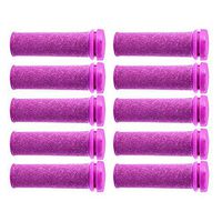 Foot Solutions Super Coarse Emjoi Micro Mineral Replacement Rollers Compatible with Emjoi Micro-Pedi Callus Remover (10 Pack-Purple)