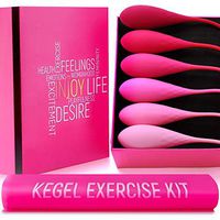 Kegel Exercisers for Women - Set of 6 Kegel Weights - Kegel Exercise Products, Kegel Weights for Tightening and Pleasure, Pelvic Floor Strengthening Device
