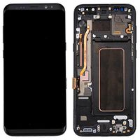 JUNXI Phone case Phone Cover LCD Screen + Touch Panel with Frame for Galaxy S8+ / G955 / G955F / G955FD / G955U / G955A / G955P / G955T / G955V / G955R4 / G955W / G9550(Black) (Color : Black)