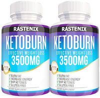 Keto Pills - 3X Potent (2 Pack | 180 Capsules) - Weight Loss Keto Burn Diet Pills - Boost Energy and Metabolism - Exogenous Keto BHB Supplement for Women and Men (2 Pack)