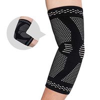 [2 Pack]Elbow Brace Compression Support - Elbow Sleeve for Tendonitis, Tennis Elbow Brace and Golfers Elbow Treatment, Arthritis, Workouts, Weightlifting-Elbow Pain Relief