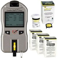 CardioCheck Plus Starter Kit Professional Blood Testing Analyzer Device with 45 Lipid+eGlu Test Strips