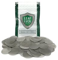 Leaf Lock Gear Premium Stainless Steel Tobacco Pipe Screen Filters - 1" (1.0) (250)