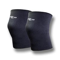 URAKN SPORTS Knee Compression Sleeves Black Neoprene, 1 Pair, Best Thick Brace Support for Powerlifting, WieghtLifting, Crossfit, Squats, Training, Lifting, Men, Women, (Large)