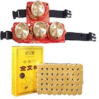 Traditional Chinese Medicine Copper Moxibustion Portable Box Gynecological Mugwort Wormwood Acupuncture Instrument Moxa Bag [ABBOTT]