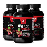 Uric Acid Pure - URIC Acid FOMULA Natural Extract 1430Mg - Cinnamon Powder, Ginger Root Powder - 3 Bottles 180 Capsules