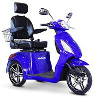 3-Wheel Scooter Electromagnetic Brakes in Blue