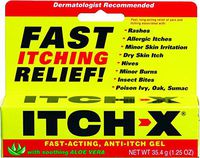 Itch-X Fast-Acting Anti-Itch Gel, 1.25-Ounce Tube (Pack of 4)