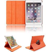 Businda iPad 9.7 Inch Case Air 2, 360 Degrees Rotating Stand Case,Folio Book Cover Designed,Slim & Light, Protective Case for Apple iPad Air 2 9.7 inch (iPad air 2, Orange)