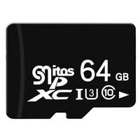 64GB Micro SD Card with Adapter,Class 10 UHS3 TF Card,100% Real Capacity SDXC Flash Memory Card Reader High Speed
