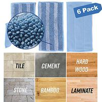 RUILLSEN Microfiber Mop Pads Washable, Kitchen Supplies Flat Spray Cleaning Mop Replacement Heads for Wet/Dry Pads Refills 6 Pack Patrick Good Helper