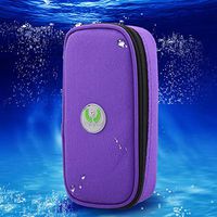3 Colors Medical Travel Cooler Bag Portable Diabetic Organizer Cooler Bag Medical Care Cooler Case Medication Diabetic Insulated Organizer Suitable for Camping Hiking Ourdoor Activities(purple)