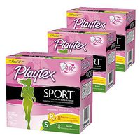 Playtex Sport Tampons Regular and Super Absorbency Multi-Pack, Unscented, 108 Count