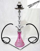 New 2 hose 28" Pink Hookah shisha nargila hookas narguile nargile glass vase