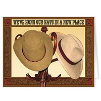 Western Theme Moving/New Address Boxed Note Card - 10 Cards & 10 envelopes