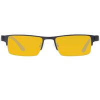 DUCO Optiks Computer Gaming Glasses Anti Blue Light 100% UV Protection Amber Lens GX090 Yellow Lens