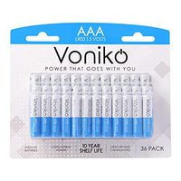 VONIKO - Premium Grade AAA Batteries - 36 Pack - Alkaline Triple A Battery - Ultra Long-Lasting, Leakproof 1.5v Batteries - 10-Year Shelf Life