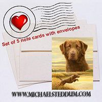 Michael Steddum Honor & Duty, Chesapeake Bay Retriever Note Card Set