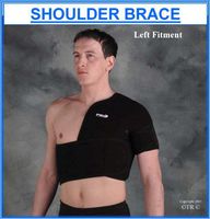Proline Shoulder Support Brace - Black - Adult Free Size Left Hand